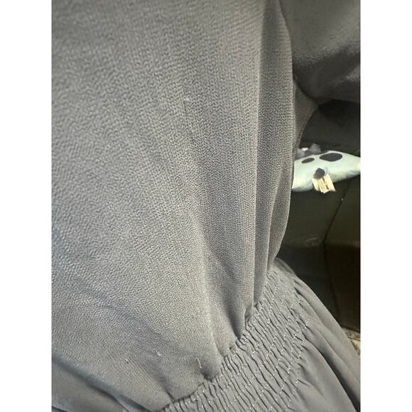 Mikarose Dusty Blue Tiered Ruffle Dress – Feminine & Flowy Perfection - Picture 8 of 12